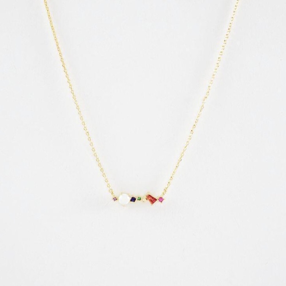 Tiny Rainbow Necklace